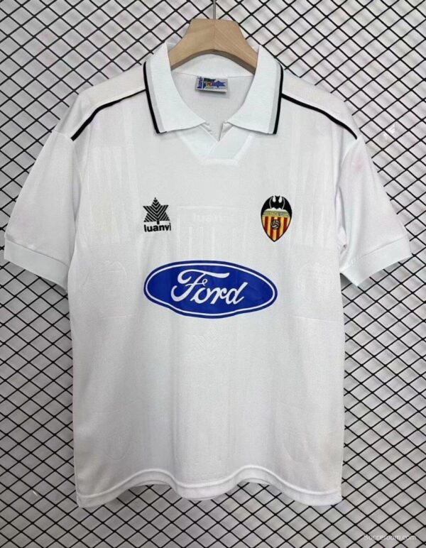 Retro 96/97 Valencia Away White Jersey - Image 5