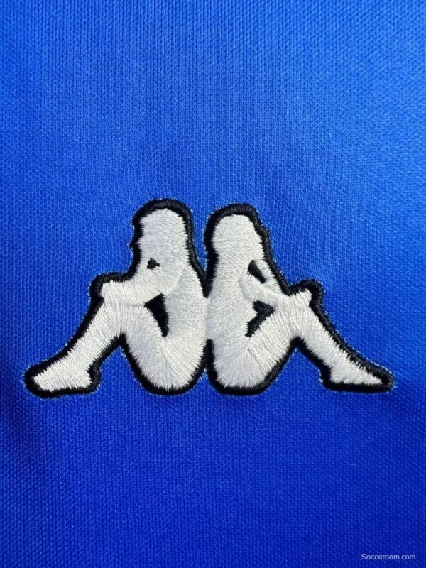Retro 99/00 Juventus Away Long Sleeve Blue Jersey - Image 8