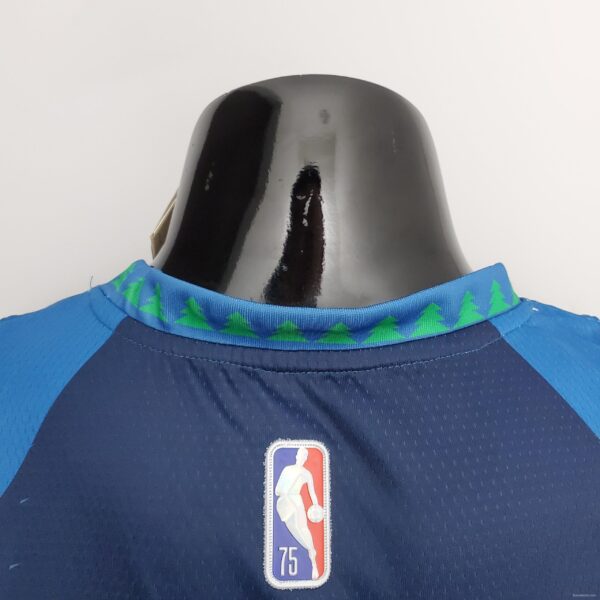 75th Anniversary 2202 Season EDWARDS#1 Minnesota Timberwolves City Edition Blue NBA Jersey - Image 8