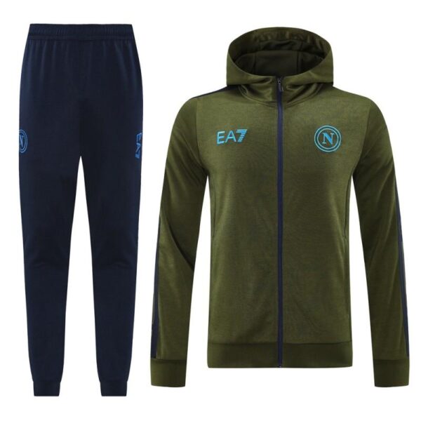 24/25 Napoli Green Hoodie Full Zipper Jacket +Long Pants - Image 19