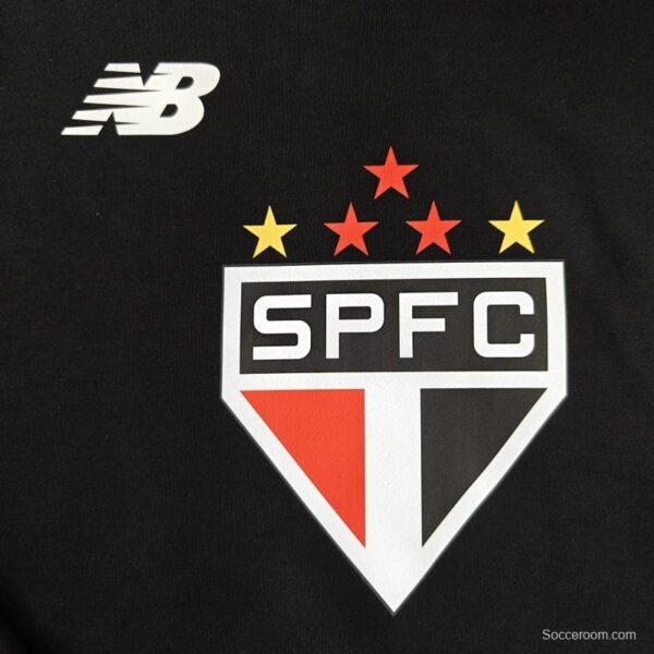 24/25 Sao Paulo Navy/Red/Black/Beige/Grey Hoodie WIth Black Badge - Image 4
