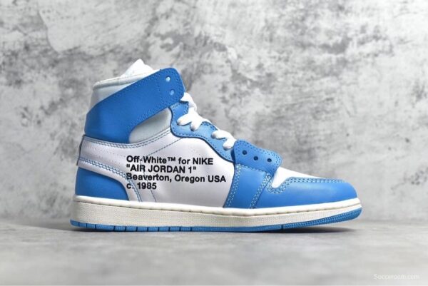Air Jordan 1Retro High Off-White University Blue UNC - Image 3