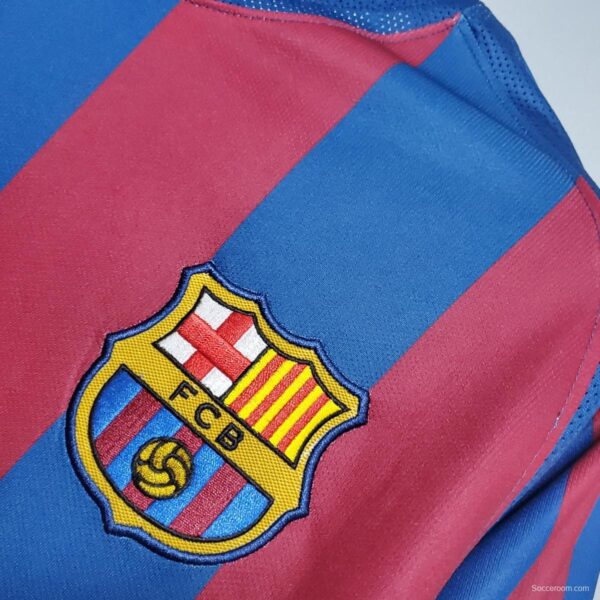 Retro Barcelona 2006 UEFA Champions League Home Soccer Jersey - Image 3