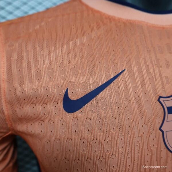 25/26 Player Version Barcelona Orange 125Th Anniversary Jersey - Image 4