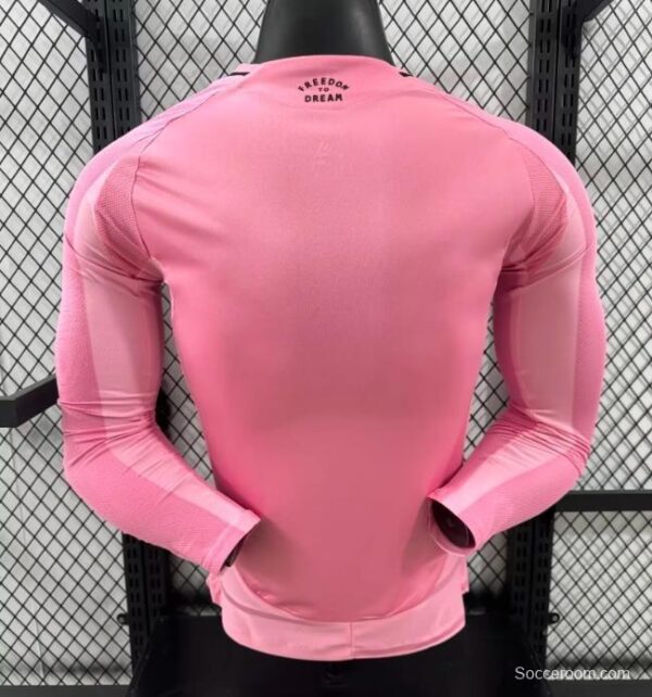 Player Version 25/26 Inter Miami Away Pink Long Sleeve Jersey - Image 2