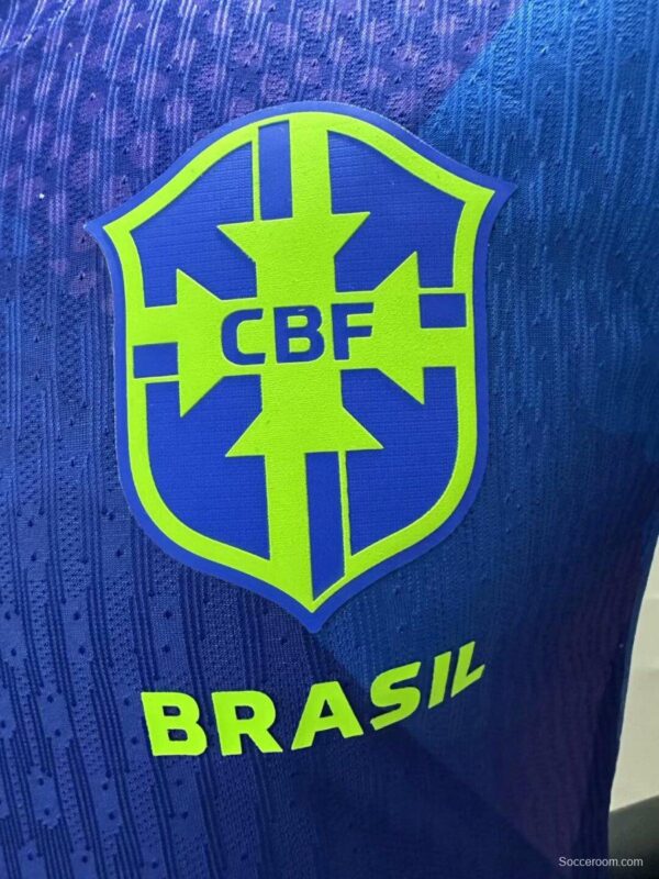 Player Version 2025 Brazil Away Blue Jersey - Image 6