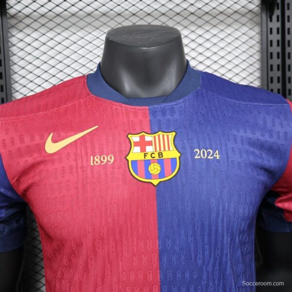 Player Version 24/25 Barcelona Home 125Th Anniversary 1899-2024 Printing Jersey - Image 10