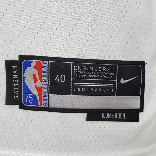 75th Anniversary Philadelphia 76ers MAXEY#0 White NBA Jersey - Image 10