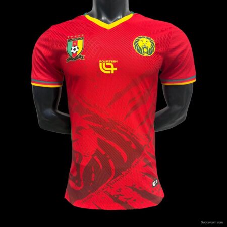 Player Version 2025 Cameroon Away Red Jersey