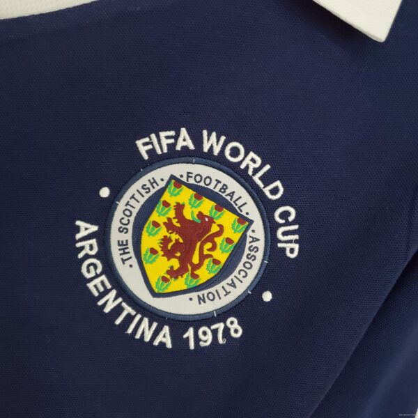 Retro 1978 Scotland Home Soccer Jersey - Image 7