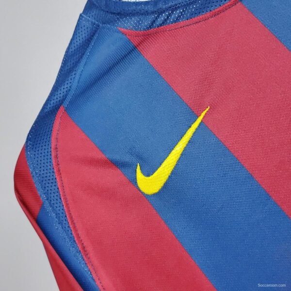 Retro Barcelona 2006 UEFA Champions League Home Soccer Jersey - Image 2