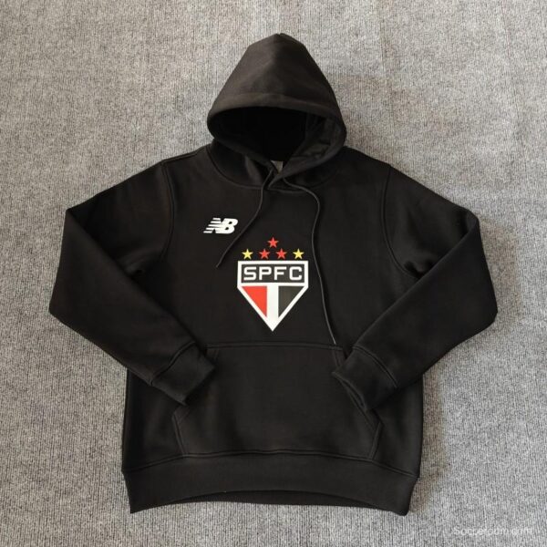 24/25 Sao Paulo Navy/Red/Black/Beige/Grey Hoodie WIth Black Badge - Image 3