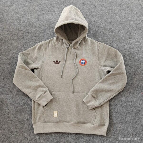 24/25 Bayern Munich Navy/Red/Black/Beige/Grey Hoodie WIth Black Badge - Image 6