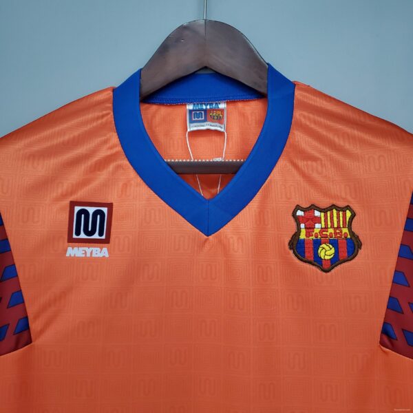 Retro 89/92 Barcelona Away Orange Jersey - Image 7