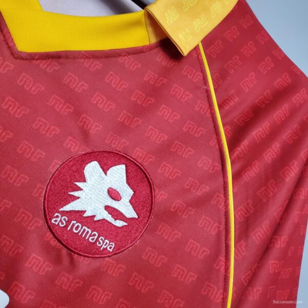 Retro Roma 90/91 home Soccer Jersey - Image 6