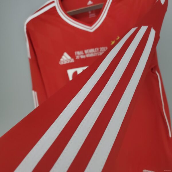 Retro long sleeve Bayern Munich 12/13 Champions League home Soccer Jersey - Image 4