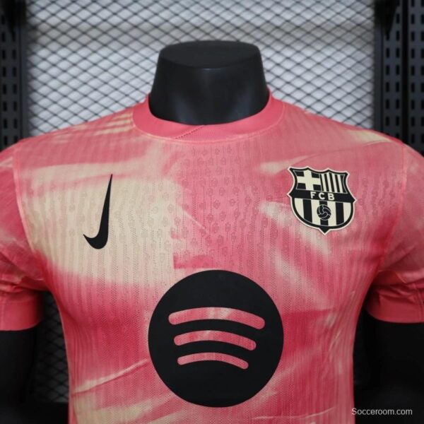 25/26 Player Version Barcelona 125th Anniversary Pink Special Edition Jersey - Image 2
