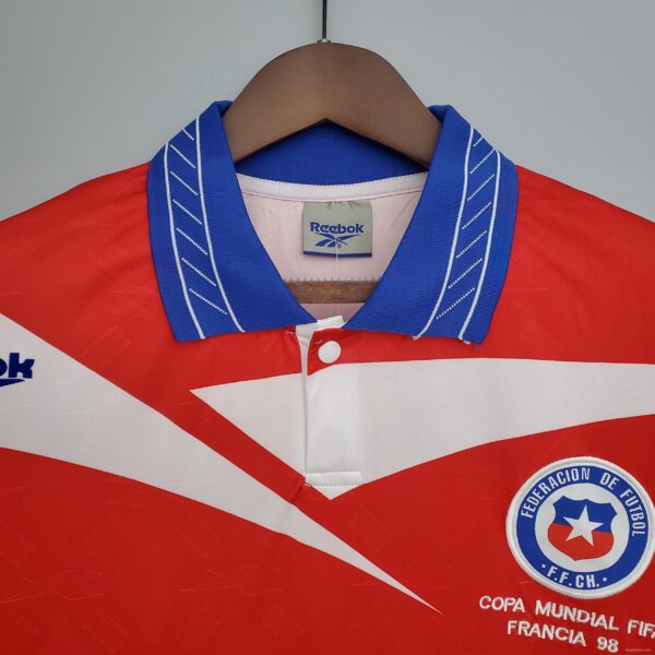 Retro 1998 Chile home Soccer Jersey - Image 8