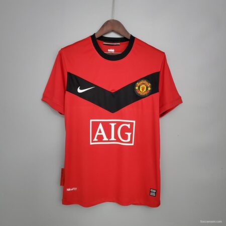 Retro 09/10 Manchester United home Soccer Jersey