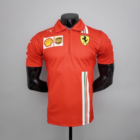 F1 Formula One; Ferrari racing suit Polo red