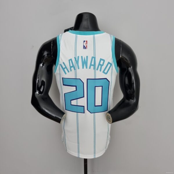 75th Anniversary Hayward #20 Charlotte Hornets White NBA Jersey - Image 4