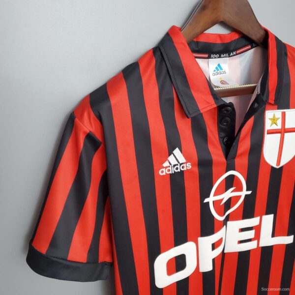 Retro 99-00 AC Milan Centenary home Soccer Jersey - Image 4