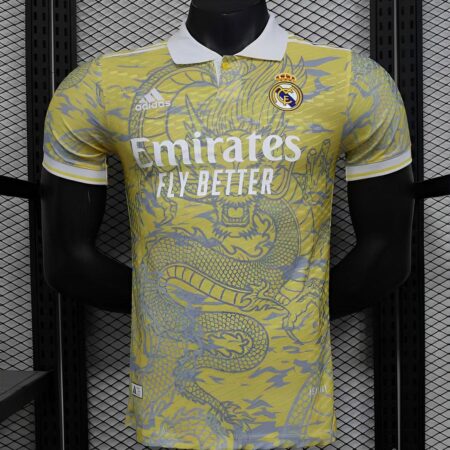 Player Version 24/25 Real Madrid Golden Dragon Pre-Match Jersey