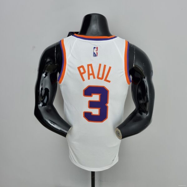 75th Anniversary Paul #3 Phoenix Suns White NBA Jersey - Image 4