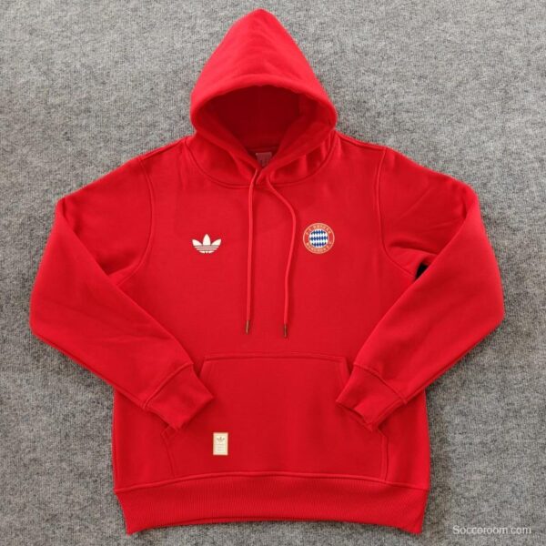 24/25 Bayern Munich Navy/Red/Black/Beige/Grey Hoodie WIth Black Badge - Image 3