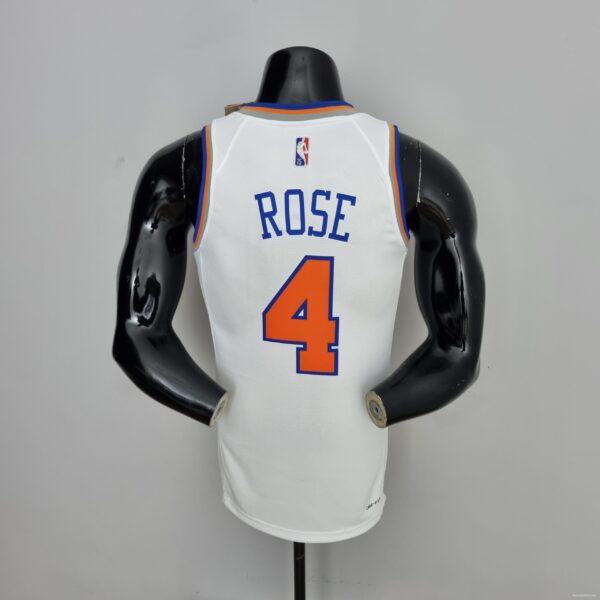75th Anniversary Ross #4 New York Knicks White NBA Jersey - Image 5