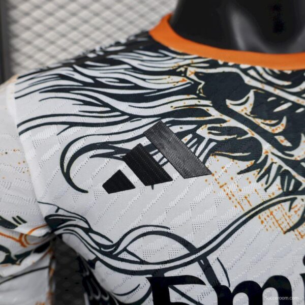 2025/26 Player Version Real Madrid Black And White Dragon Version Jersey - Image 3
