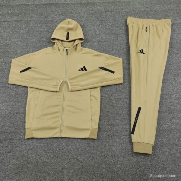 2024 Adidas Yellow Hoodie Full Zipper Jacket +Long Pants - Image 11