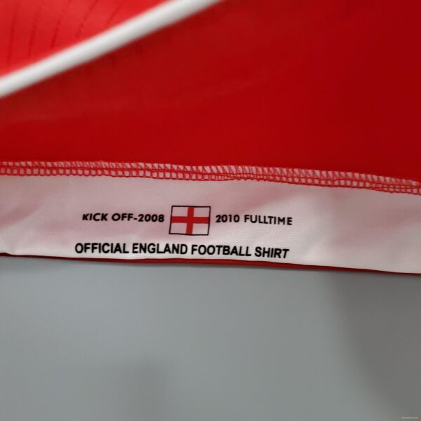 Retro England 08/10 away Soccer Jersey - Image 4