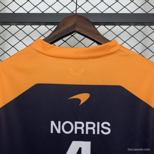 2025 F1 Formula Orange/Navy Mclaren Norris Jersey - Image 2