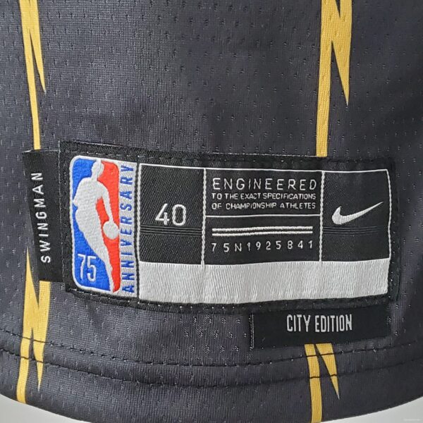 2022 Toronto Raptors VANVLEET#23 City Edition Black NBA Jersey - Image 2