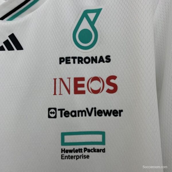 2025 F1 Formula AMG White T-Shirt - Image 8