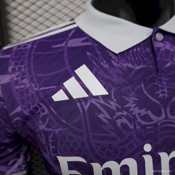 25/26 Player Version Real Madrid Purple Special Edition Jersey - Image 4