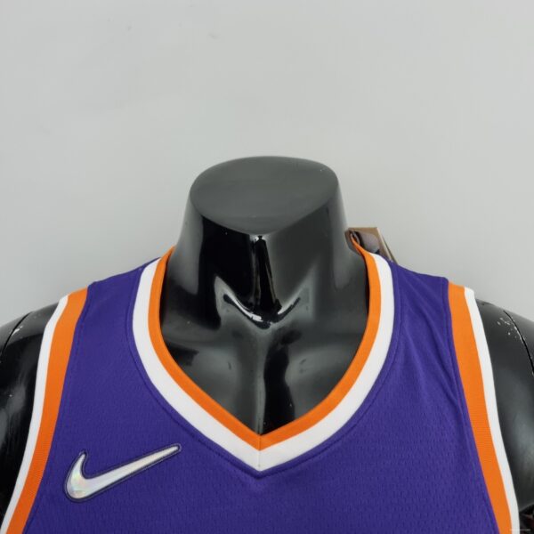 75th Anniversary Booker #1 Phoenix Suns Purple NBA Jersey - Image 6