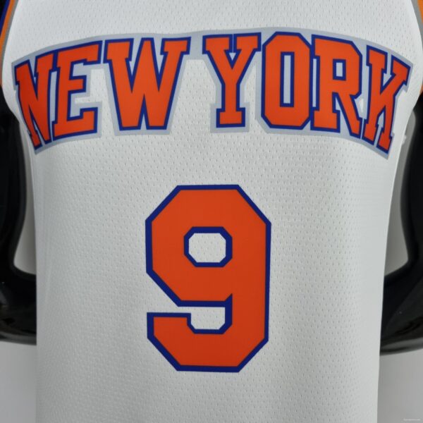 75th Anniversary Barrett #17 New York Knicks White NBA Jersey - Image 6