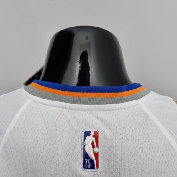 75th Anniversary Barrett #17 New York Knicks White NBA Jersey - Image 7