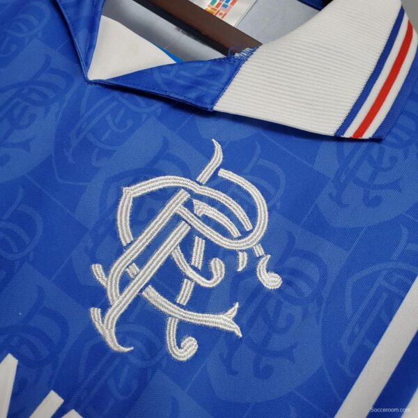 Retro 96/97 Rangers home Soccer Jersey - Image 7