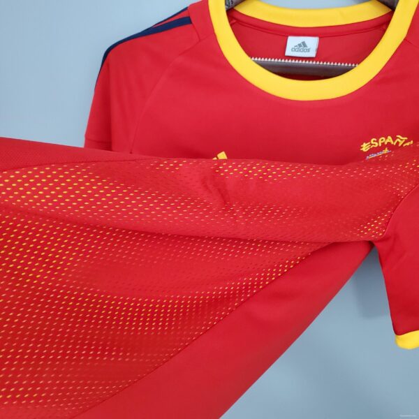 Retro Spain 2002 home Soccer Jersey - Image 6