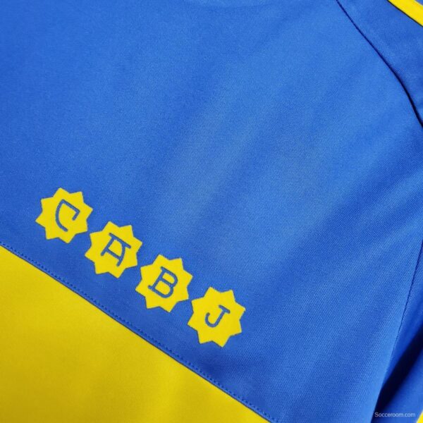 Retro Long sleeve 1981 Boca Juniors home Soccer Jersey - Image 6