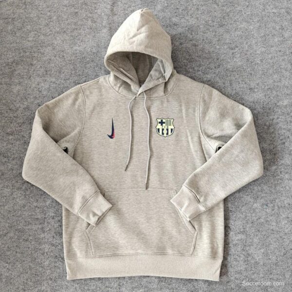 24/25 Barcelona Navy/Red/Black/Beige/Grey Hoodie WIth Black Badge - Image 11