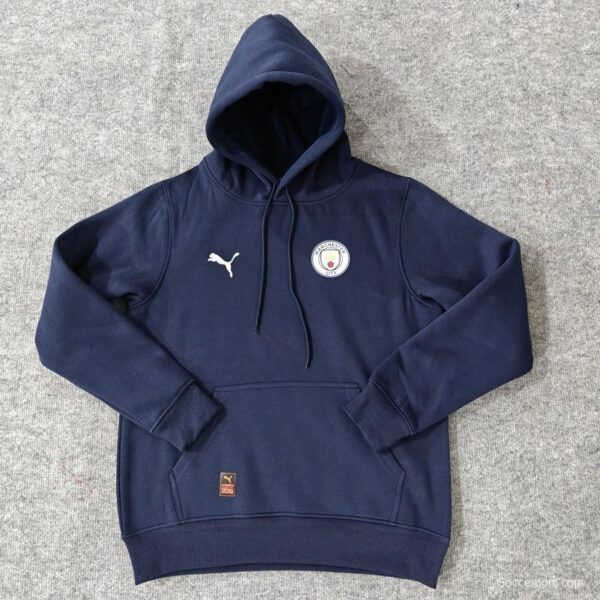 24/25 Manchester City Navy/Red/Black/Beige/Grey Hoodie WIth Black Badge - Image 7