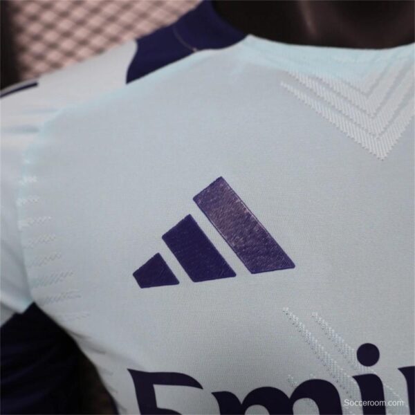 24/25 Player Version Arsenal Pre Match Light Blue Training Jersey - Image 4