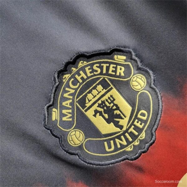 25/26 Manchester United New Year Training Black/Red Jersey - Image 3