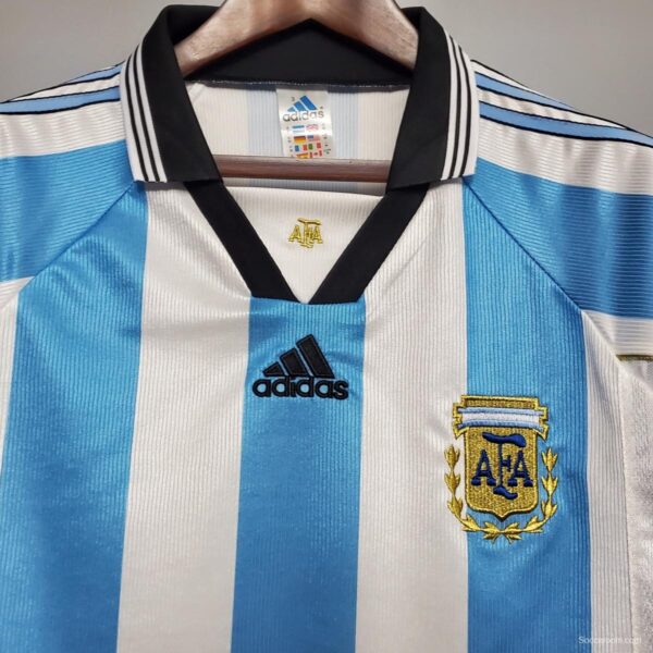 Retro Argentina 1998 home Soccer Jersey - Image 11