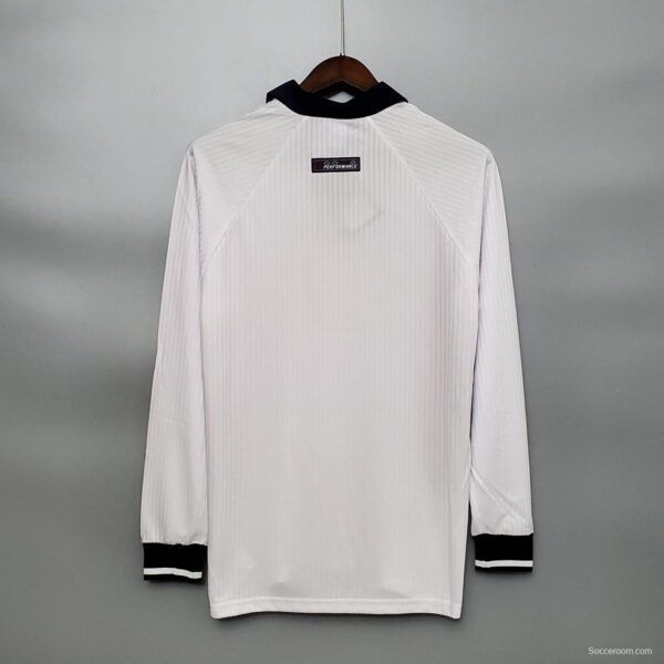 Retro Long Sleeve 1998 England home Soccer Jersey - Image 2