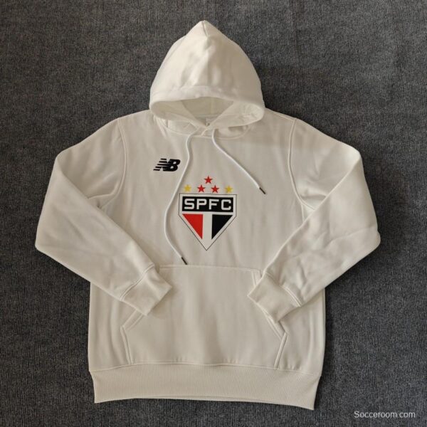 24/25 Sao Paulo Navy/Red/Black/Beige/Grey Hoodie WIth Black Badge - Image 7